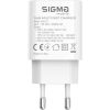Зарядное устройство Sigma 1xUSB-C PD33W + 1xUSB QC3.0 GaN X-power PS33-01 white (4827798527719) изображение 3