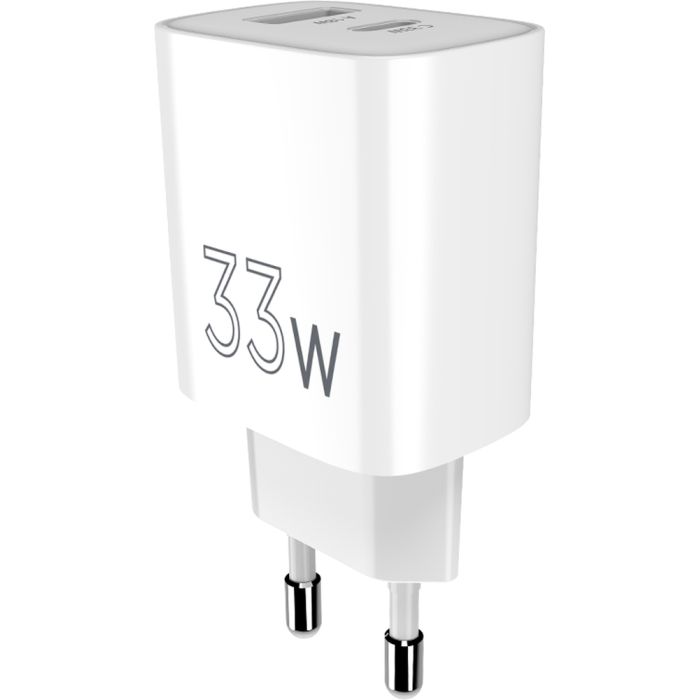 Зарядное устройство Sigma 1xUSB-C PD33W + 1xUSB QC3.0 GaN X-power PS33-01 white (4827798527719) изображение 6