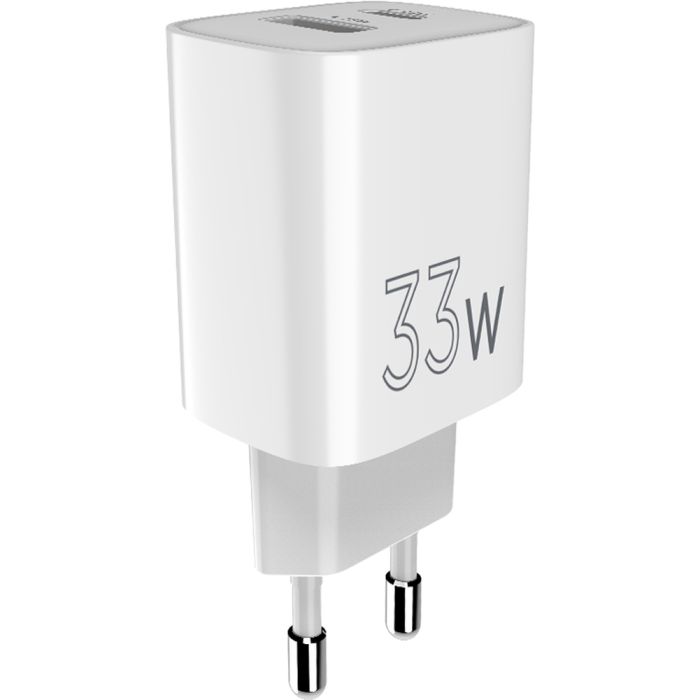 Зарядное устройство Sigma 1xUSB-C PD33W + 1xUSB QC3.0 GaN X-power PS33-01 white (4827798527719) изображение 7