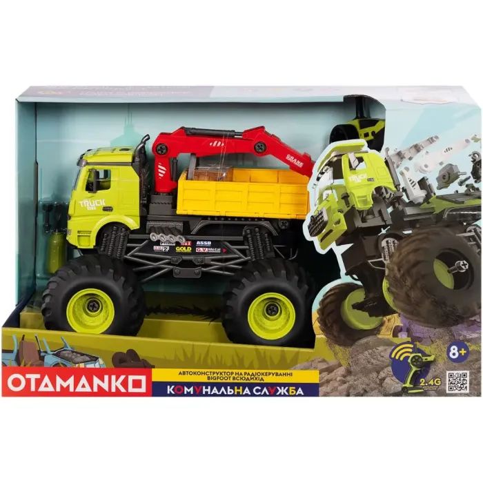 Конструктор Otamanko Автоконструктор BIGFOOT Вездеход Погрузчик (FY002A (green)) изображение 4