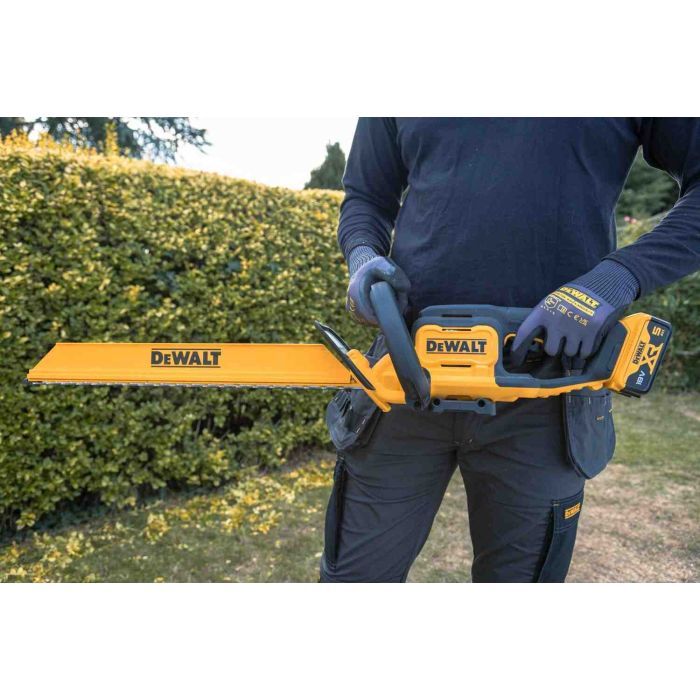 Кусторез DeWALT аккумуляторный, 18V, нож 55 см, до 19 мм, 5Ah (DCMHT562P1) изображение 11