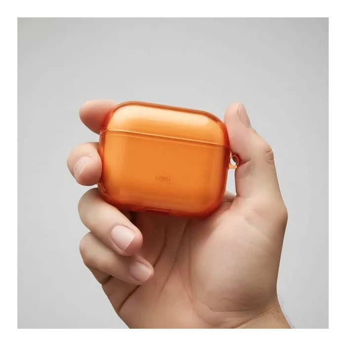Чехол для наушников Uniq Glase для AirPods Pro 3 Orange (8886463697177) изображение 9