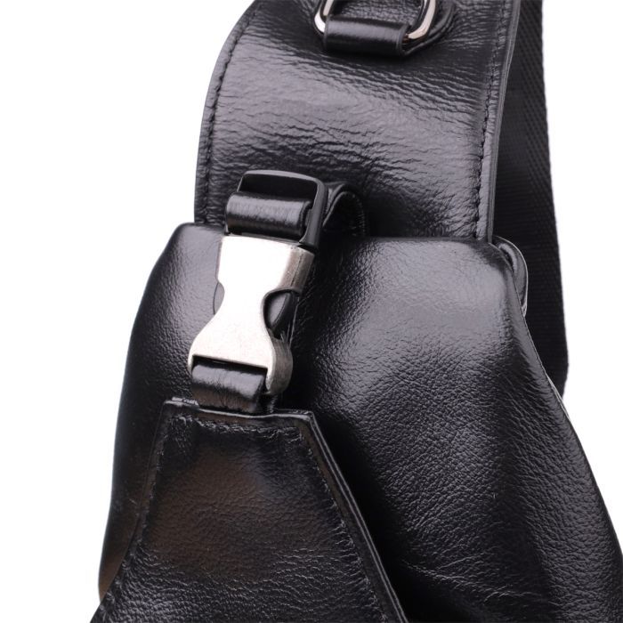 Сумка Vintage Кожаная Черная (23048) изображение 5