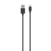 Дата кабель USB 2.0 AM to Lightning 1.0m 2.4A 12W black Belkin (BLK-MXT-BK)