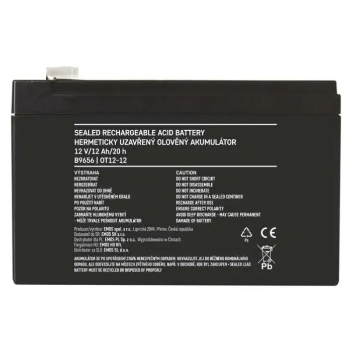Батарея до ДБЖ EMOS 12V 12Ah (B9656) зображення 9