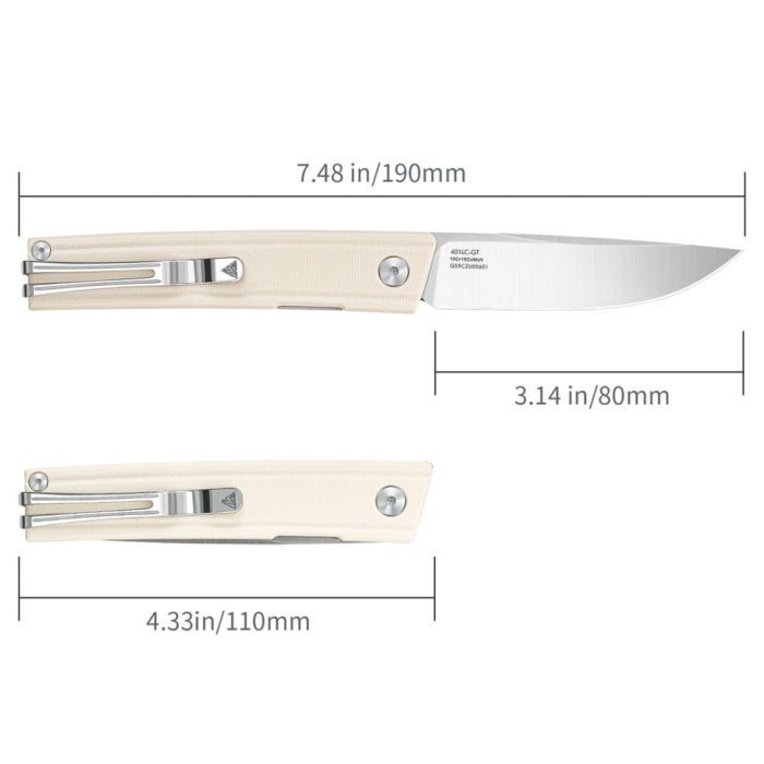 Нож SRM Gent, White G10, Satin (401LC-GT) изображение 12