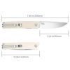 Нож SRM Gent, White G10, Satin (401LC-GT) изображение 12