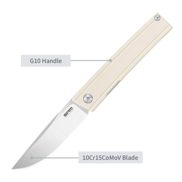 Нож SRM Gent, White G10, Satin (401LC-GT) изображение 13