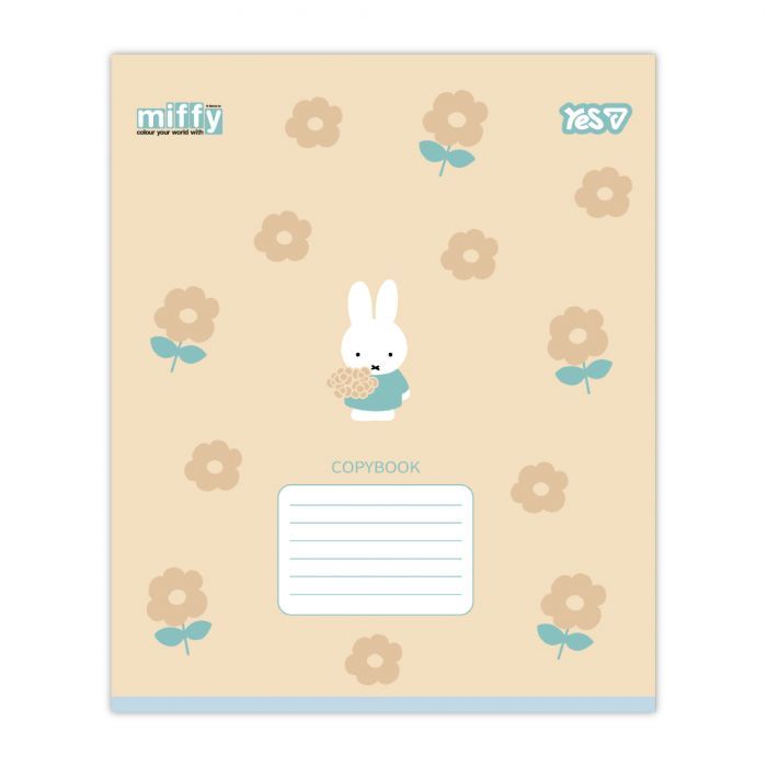 Зошит Yes Miffy Flowers А5 12 аркушів клітинка (768708) зображення 4