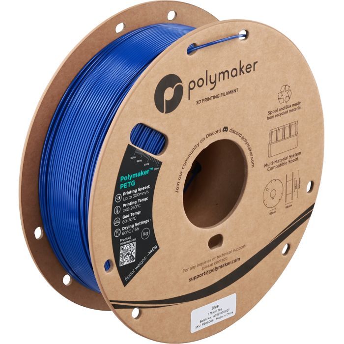 Пластик для 3D-принтера Polymaker PETG 1,75mm 1kg BLUE (PB05006)