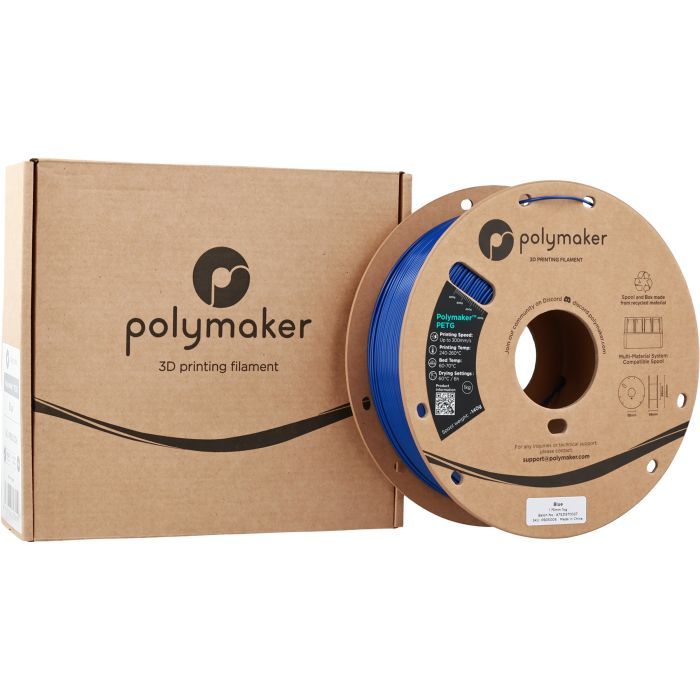 Пластик для 3D-принтера Polymaker PETG 1,75mm 1kg BLUE (PB05006) зображення 3