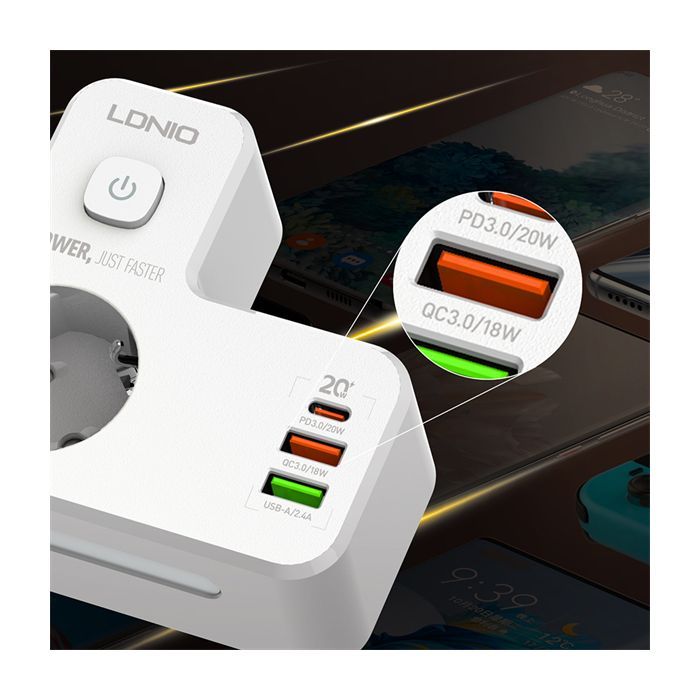 Сетевой фильтр питания LDNIO SE2337 изображение 3
