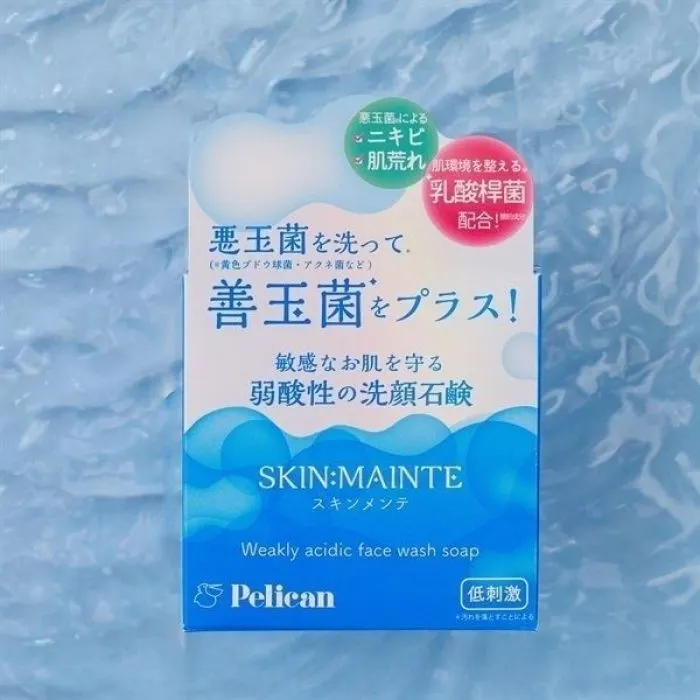 Твердое мыло Pelican SKIN:MAINTE Face Wash Soap pH-сбалансированное Для умывания лица 80 г (4976631481777) изображение 3