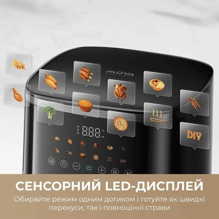 Мультипіч MOVA AeroChef FD10 Pro Max Black (MOVA-FD10-PMAX-B) зображення 10