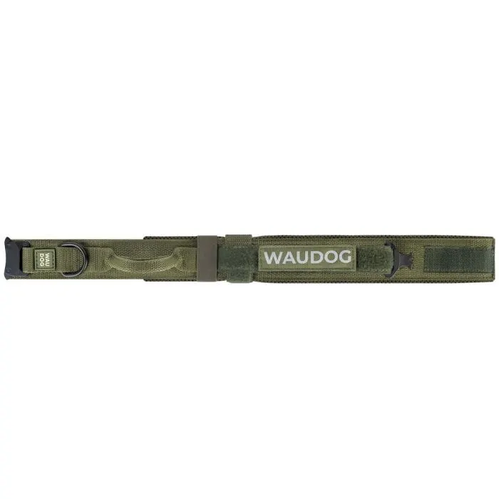 Нашийник для тварин WAUDOG PRO з ручкою тактичний металевий фастекс M хакі (688731) зображення 2