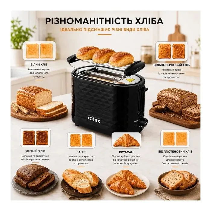 Тостер Rotex RTM135-B изображение 6