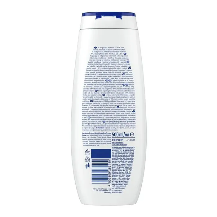 Гель для душа Nivea Care Diamond & Argan Oil 500 мл (9005800282480) изображение 2