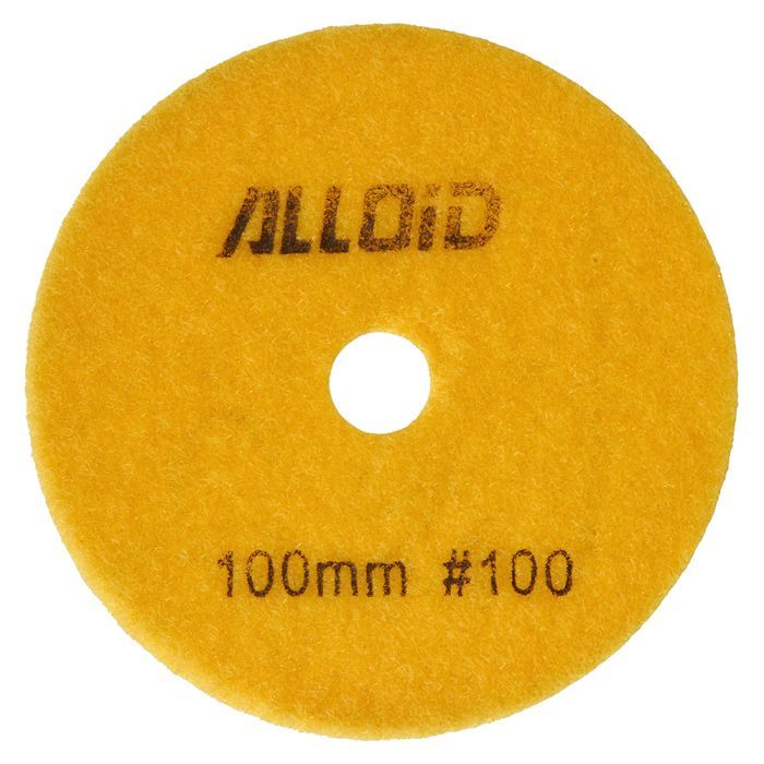 Круг зачистной Alloid Pro, алмазный, шлифовальный, на липучке, COMBS, 100мм, зерно 150 (DD-63379)