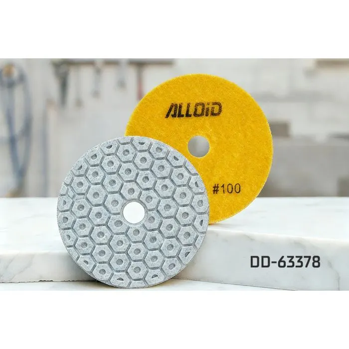 Круг зачистной Alloid Pro, алмазный, шлифовальный, на липучке, COMBS, 100мм, зерно 100 (DD-63378) изображение 5
