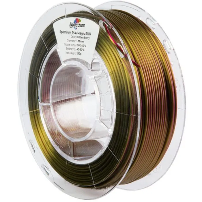Пластик для 3D-принтера Spectrum PLA Magic SILK 1.75mm 0.25kg Golden Berry (81396)