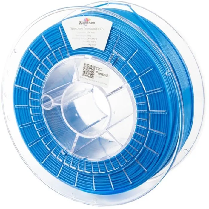 Пластик для 3D-принтера Spectrum PCTG Premium 1.75mm 1kg Blue, Sky RAL 5015 (80663)