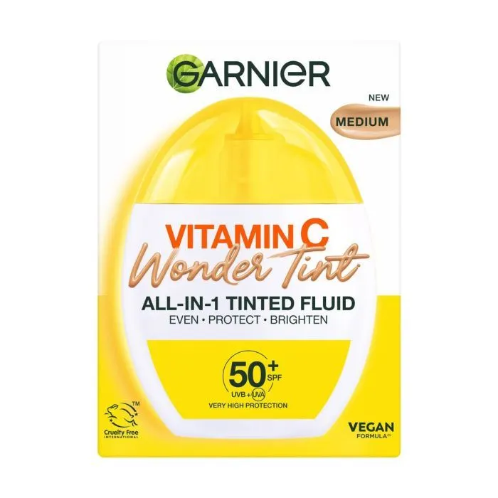 Флюїд для обличчя Garnier Vitamin C Wonder Tint SPF50 Натуральний 40 мл (3600542664905) зображення 2