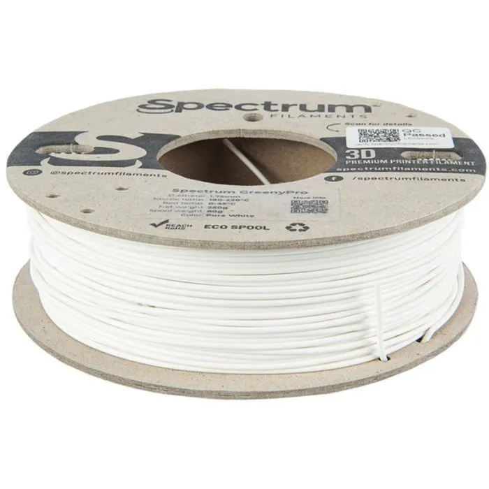 Пластик для 3D-принтера Spectrum GreenyPro 1.75mm 0.25 kg White, Pure (80995) зображення 2