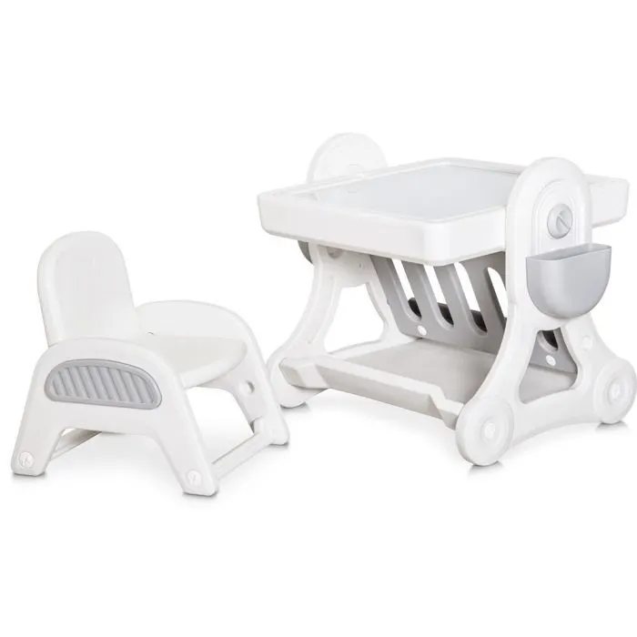 Дитячий стіл Mealux Robin: стіл + стілець (KD-F051 White/Grey) зображення 2