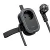 Сетевой фильтр питания HOCO NS6 1 роз, 2 USB, USB-C, 30W, 1.1м, Black (NS6B) изображение 3