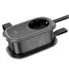 Сетевой фильтр питания HOCO NS6 1 роз, 2 USB, USB-C, 30W, 1.1м, Black (NS6B) изображение 4