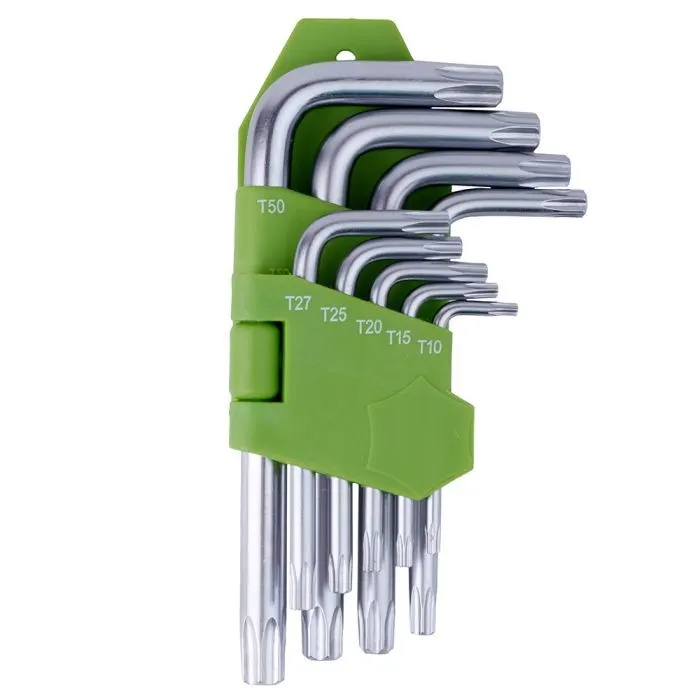 Ключ Alloid вигнутий TORX, 9шт. (HT-0912)