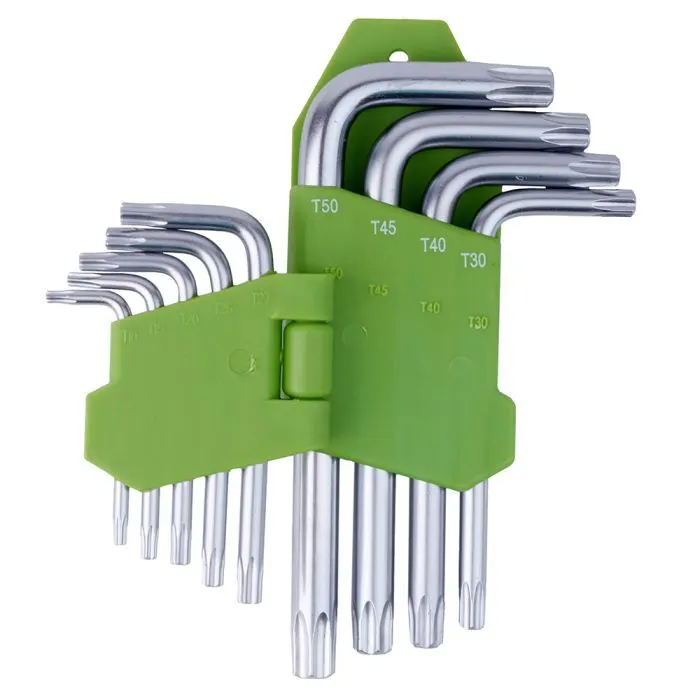 Ключ Alloid вигнутий TORX, 9шт. (HT-0912) зображення 2