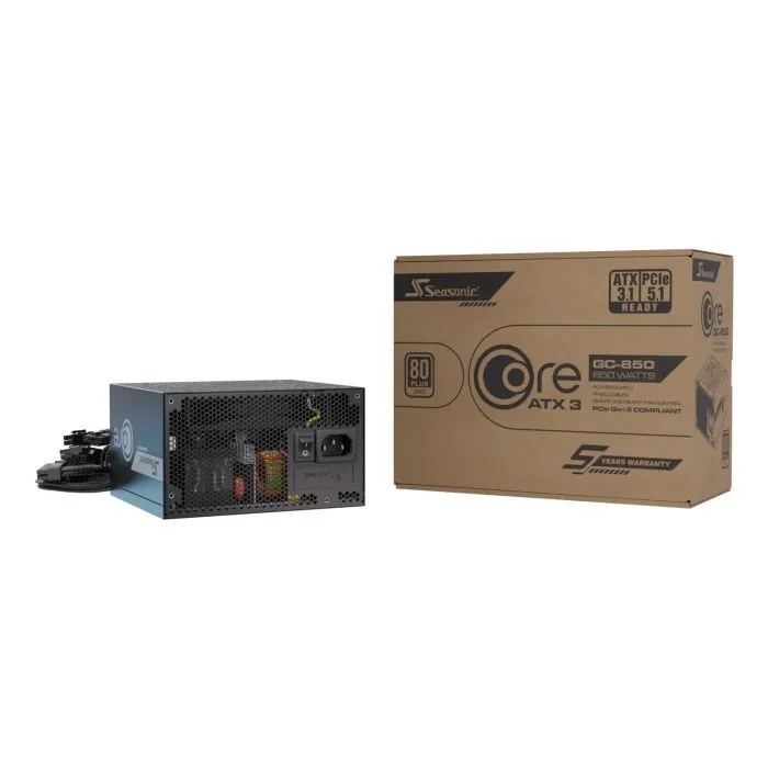 Блок питания Seasonic 850W ATX 3.1 Core GC-850 (SRP-CGC851-A5A32SF)