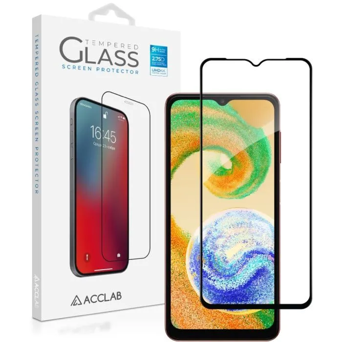 Стекло защитное ACCLAB Full Glue Samsung A04e Black (1283126547164) изображение 2