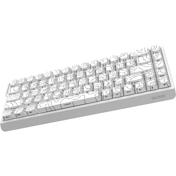 Клавіатура Ajazz NacodeX NK68 V2 Red Switch LED USB UA White (NK68-V2-R-S-W) зображення 4