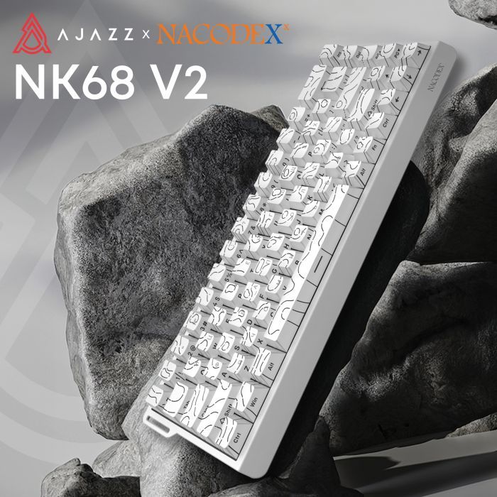 Клавіатура Ajazz NacodeX NK68 V2 Red Switch LED USB UA Black (NK68-V2-R-S-B) зображення 5