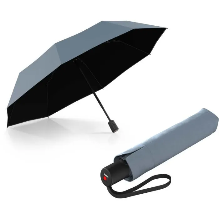 Зонт Knirps A.200 Medium Duomatic Fog Black HeatShield автомат, складана (Kn95-7201-88082)