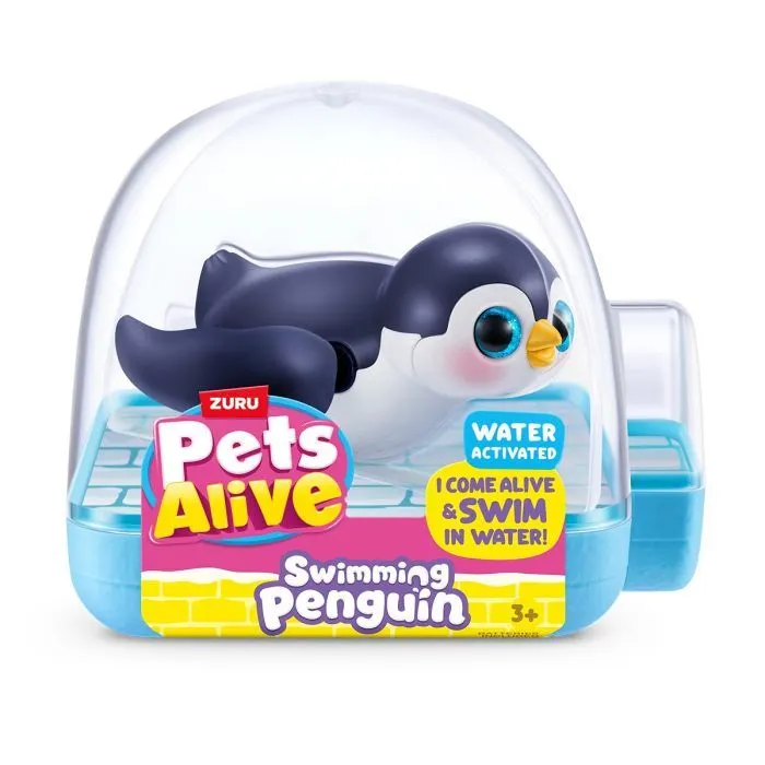 Интерактивная игрушка Pets & Robo Alive Пингвиненок (чёрный) (9573A)