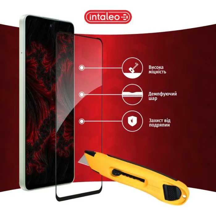 Скло захисне Intaleo Full Glue ESD Oppo A5 Pro 5G Black (1283126623905) зображення 5