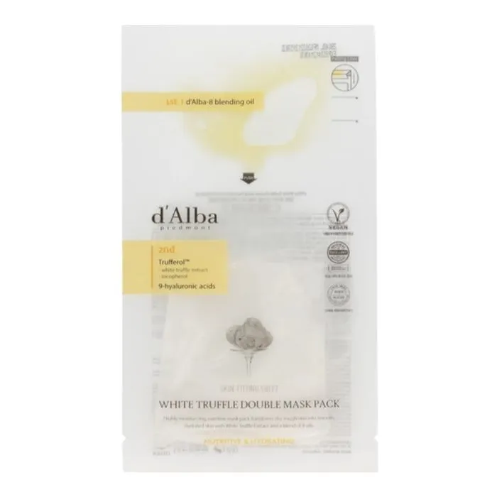 Маска для обличчя D'Alba White Truffle Double Mask Pack (8809412864703)