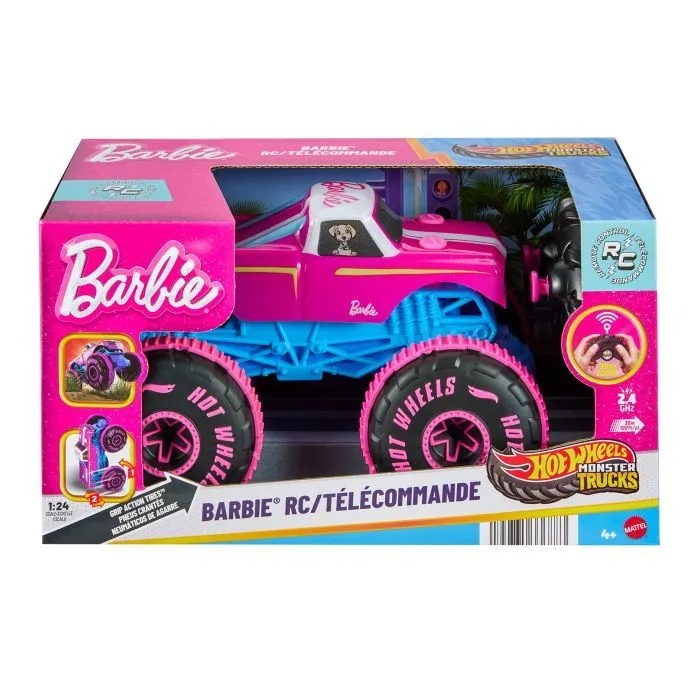 Радіокерована іграшка Hot Wheels Збільшена машинка-позашляховик 1:24 для Barbie (JHW58) зображення 6
