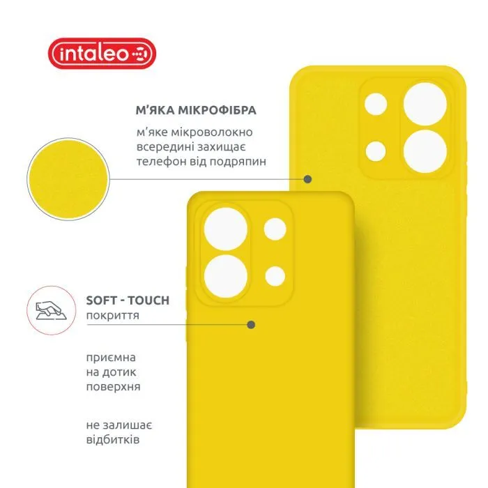 Чохол до мобільного телефона Intaleo Silicone Poco X6 Yellow (1283126600449) зображення 5