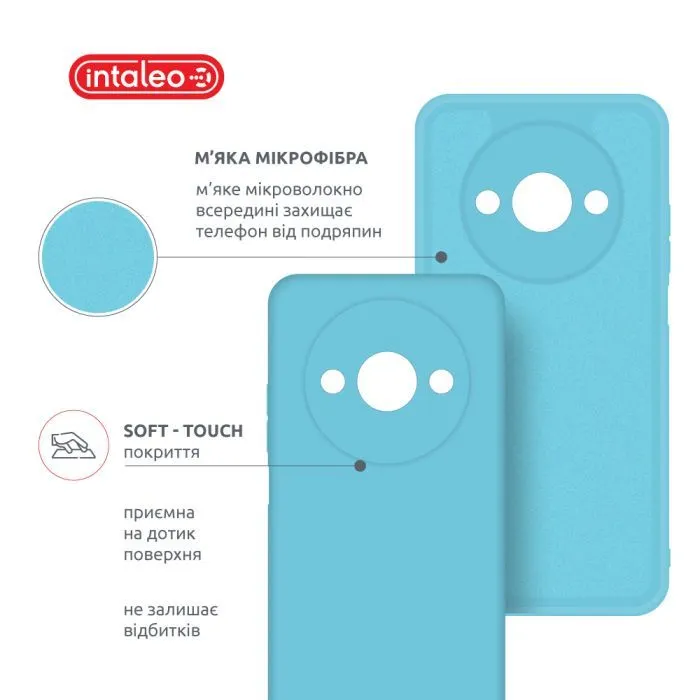Чохол до мобільного телефона Intaleo Silicone Xiaomi Redmi A3 Light Blue (1283126600920) зображення 5