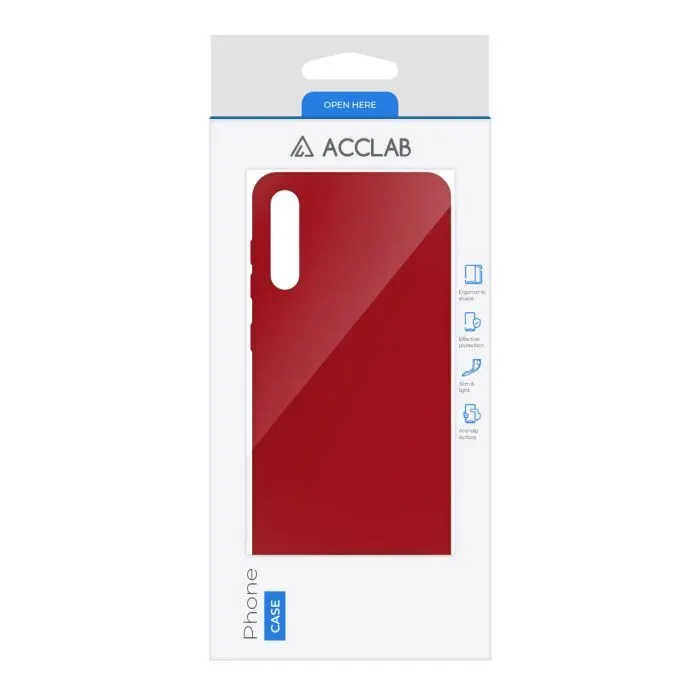 Чохол до мобільного телефона ACCLAB SoftShell Samsung Galaxy A50 Red (1283126560620) зображення 2