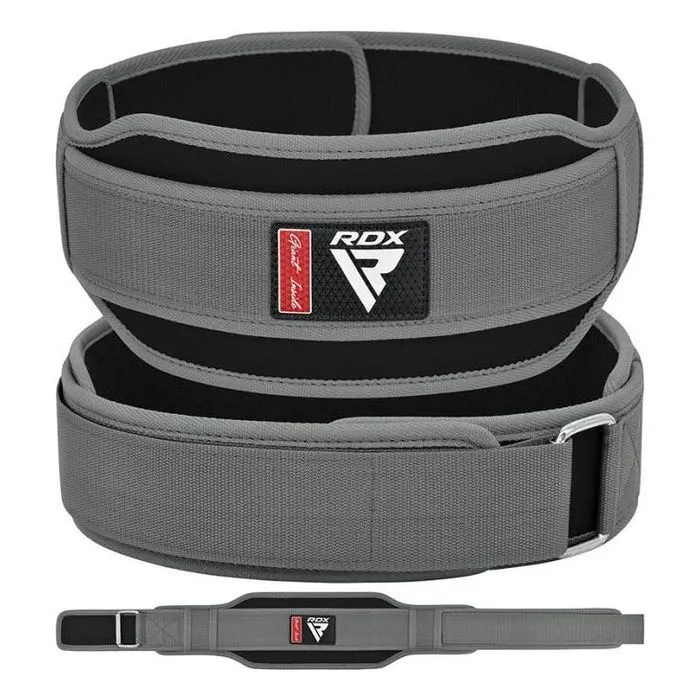 Атлетичний пояс RDX RX5 Double Belt Grey M (WBD-RX5G-M) зображення 2