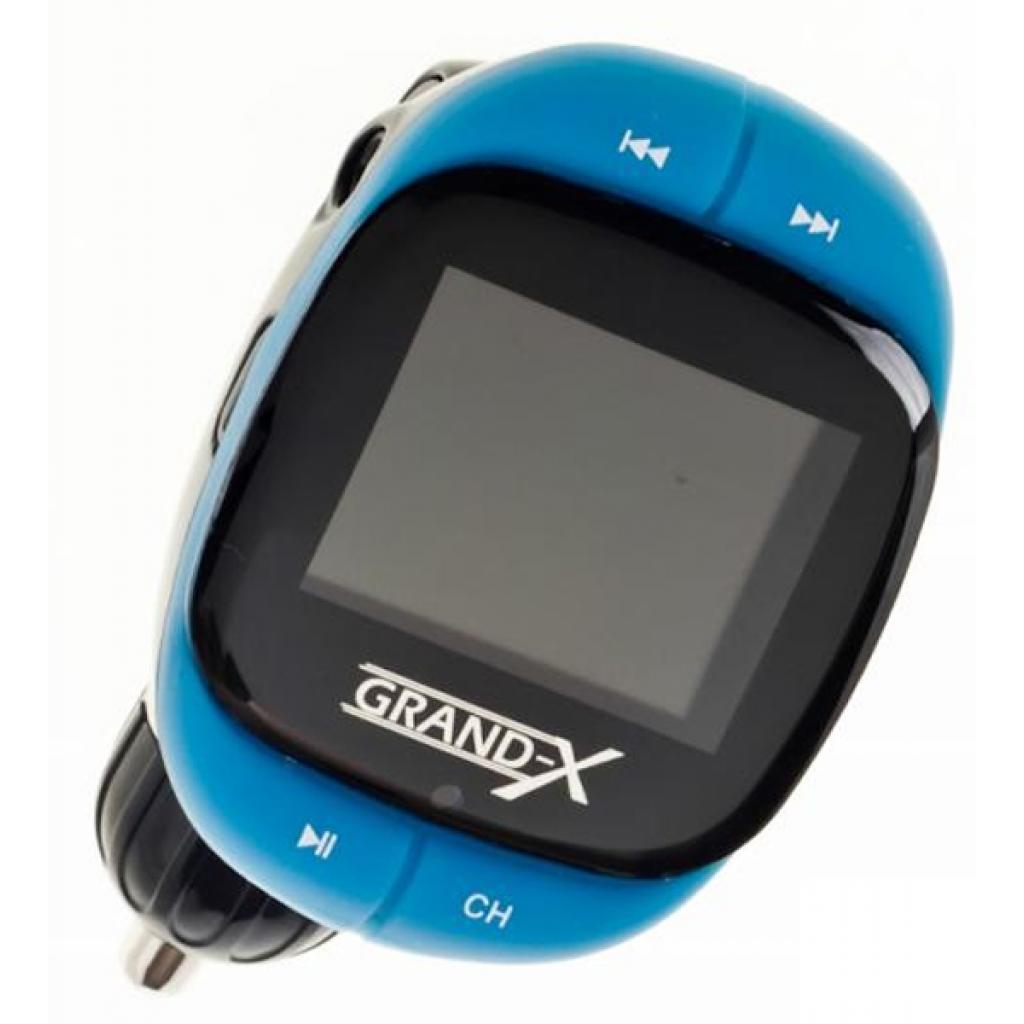 FM модулятор Grand-X CUFM25GRX blue SD/USB (CUFM25GRX blue) зображення 2