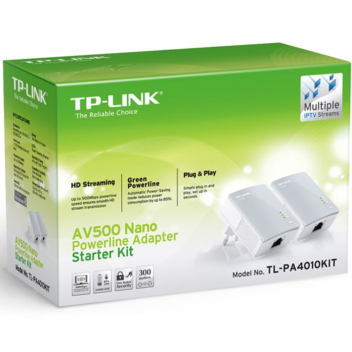 Адаптер Powerline TP-Link TL-PA4010 KIT зображення 3
