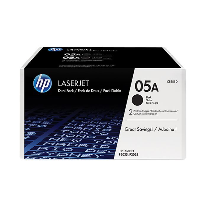Картридж HP LJ  05A P2035/P2055d/2055dn DUAL PACK (CE505D)