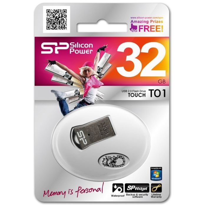 USB флеш накопитель Silicon Power 32GB Touch T01 USB 2.0 (SP032GBUF2T01V1K) изображение 3