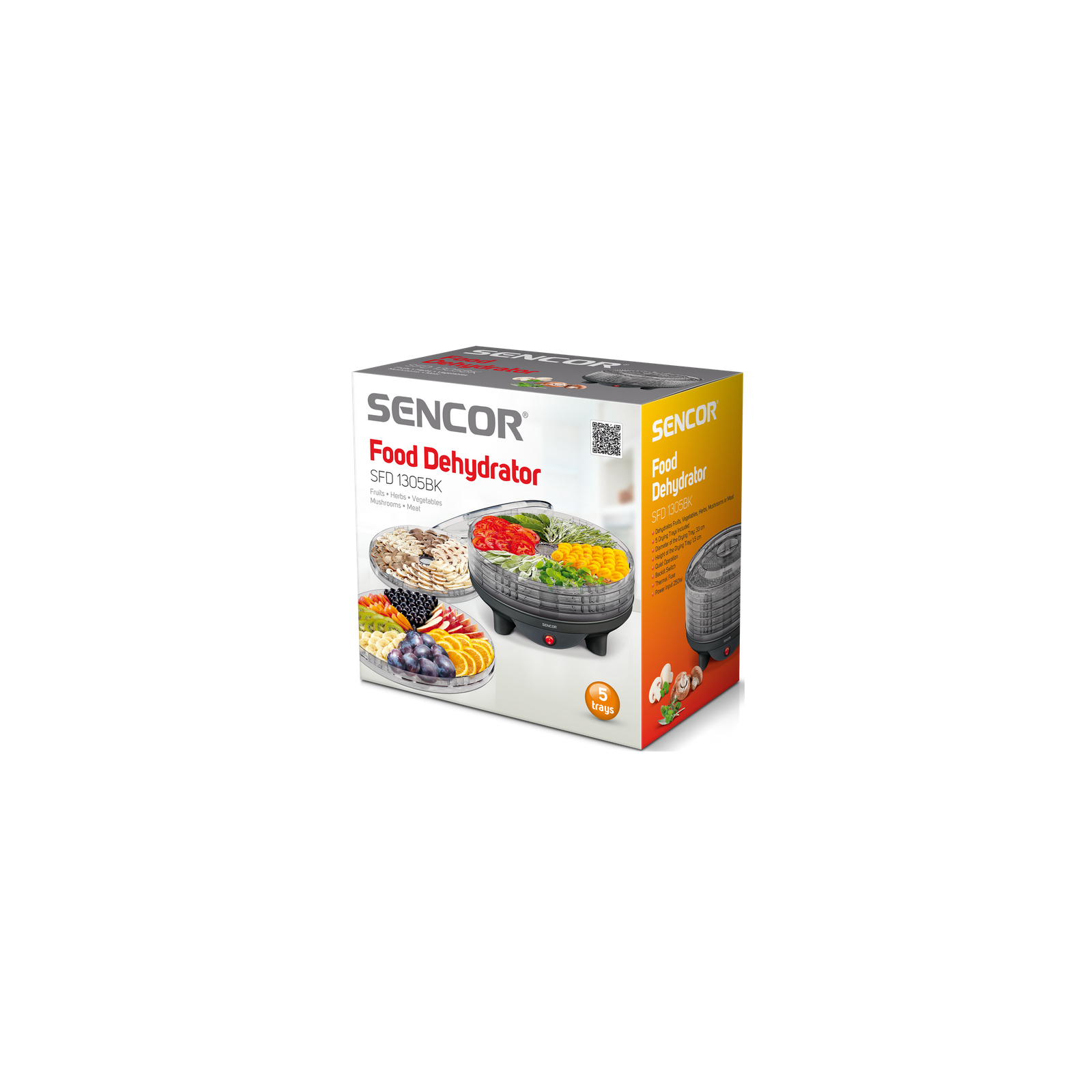 Сушка для овочів та фруктів Sencor SFD 1305 BK (SFD1305BK) зображення 3